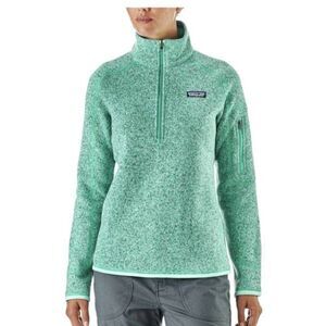 Patagonia Better Sweater 1/4 Zip Jacket Bend Blue Teal Sz S